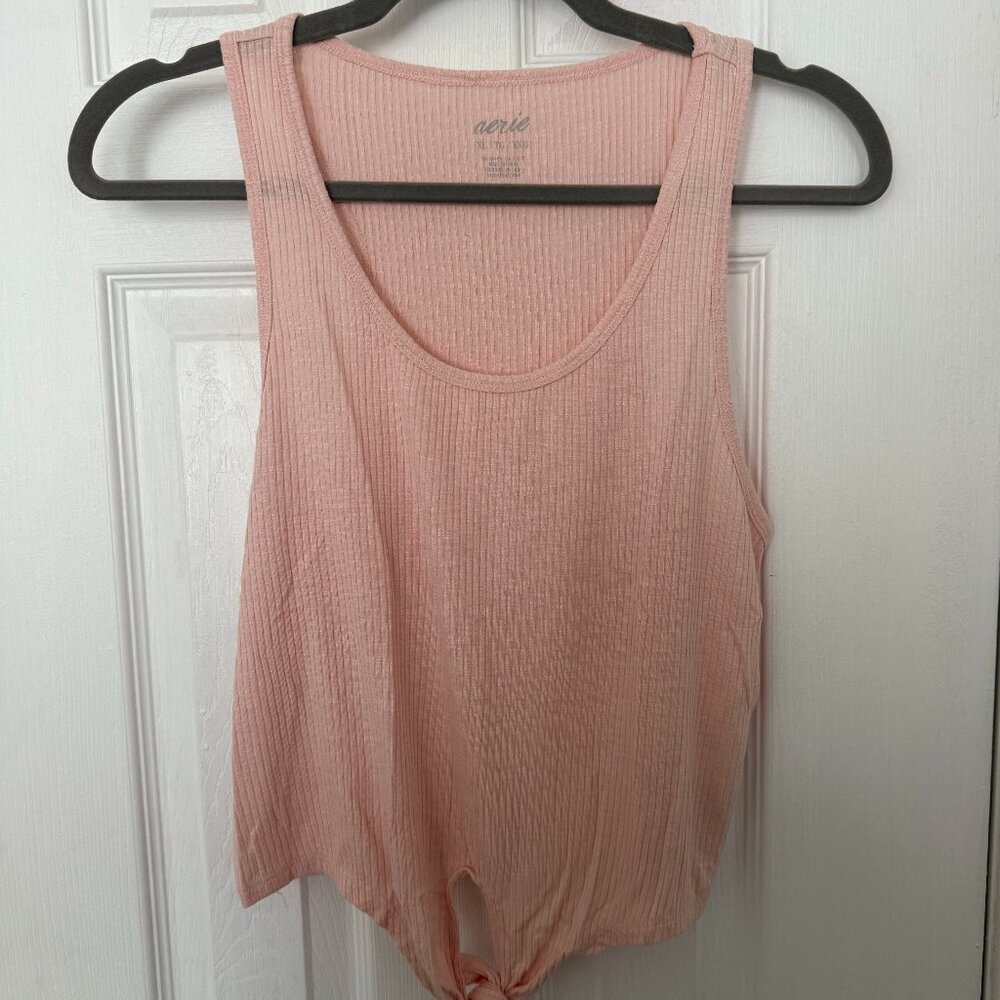 Aerie Pink Racerback Crop Top